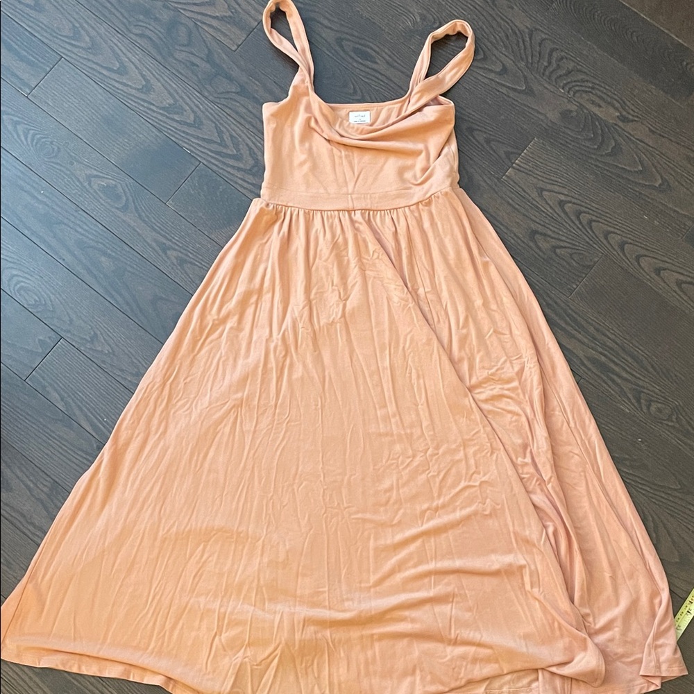 Aritzia Pink/ Peach Maxi Dress with Straps